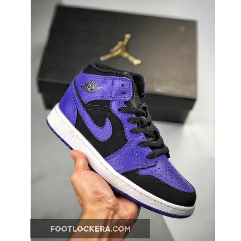 Concord 1 Mid / Men’s Air Jordan 1 Mid Black/Dark Concord