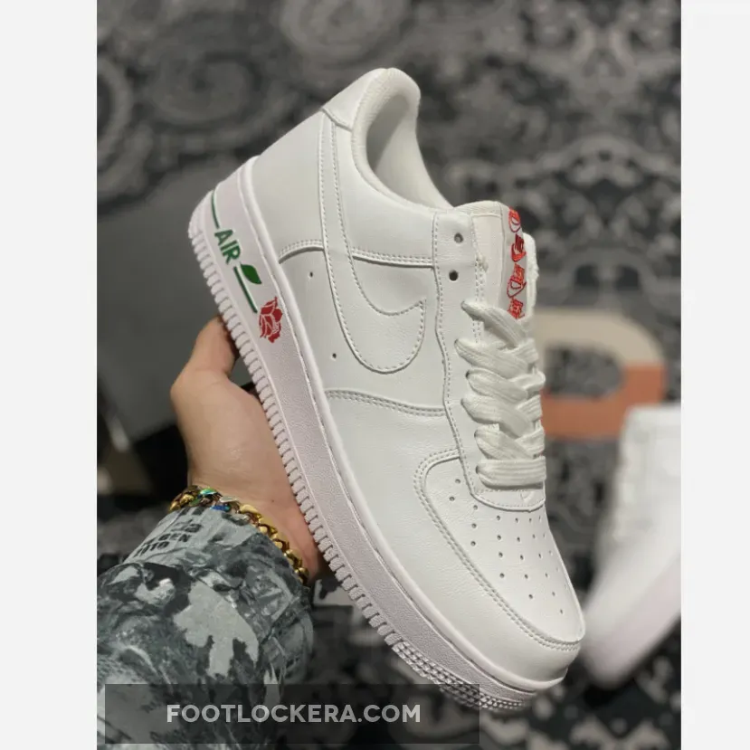 Nike Air Force 1 Low 'Rose' White/University Red-Pine Green Af1 Lx CU6312-100