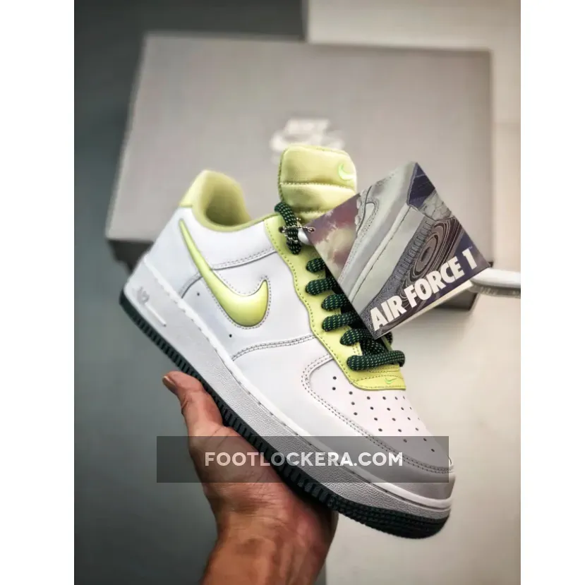 Nike Air Force 1 Low "Big Tongue" White Neon FB7402-100