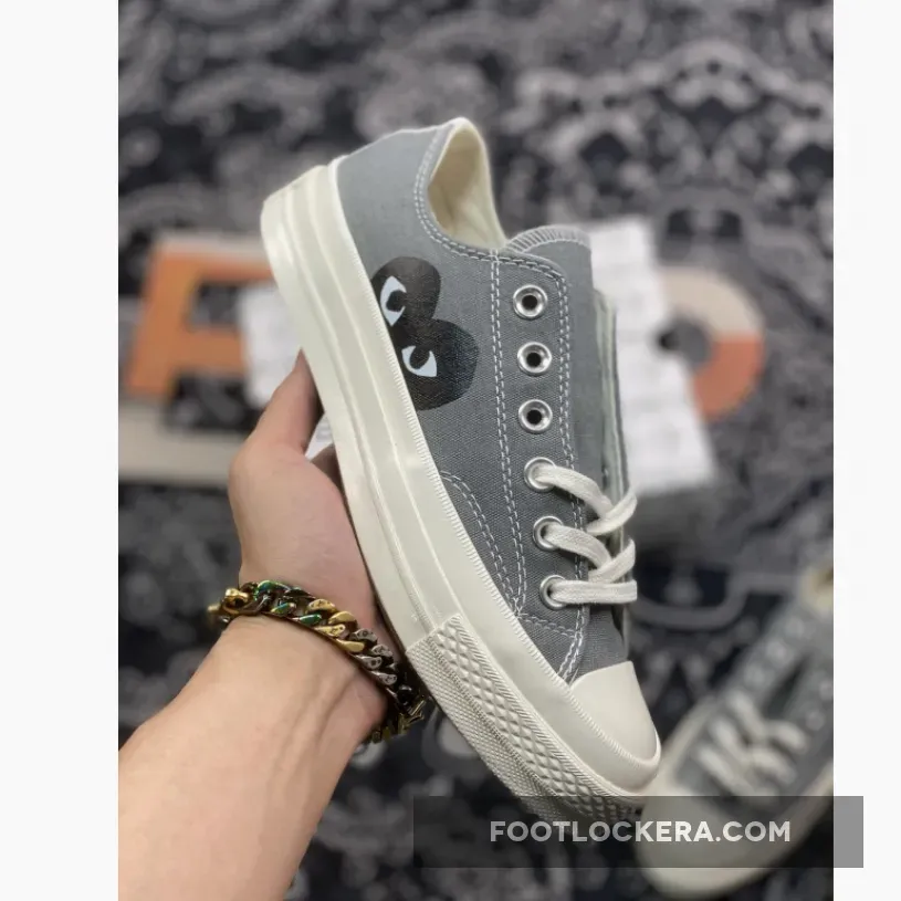 CDG Play x Converse Chuck Taylor All Star 70 Low Grey Cdg Grey