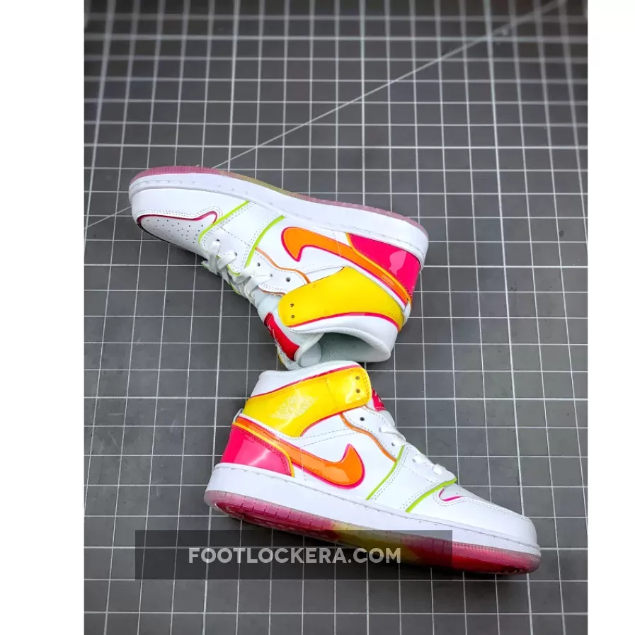 aj1 mid pink white