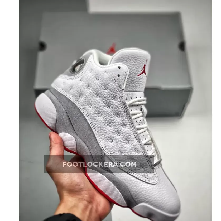 Air Jordan 13 White/True Red-Wolf Grey 414571-160