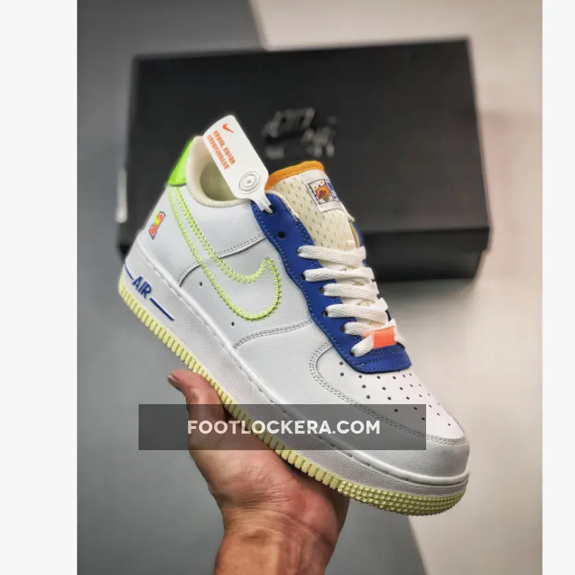 Nike Air Force 1 Low 'Player One' White/Laser Orange-Ghost Green - player 1 shoes