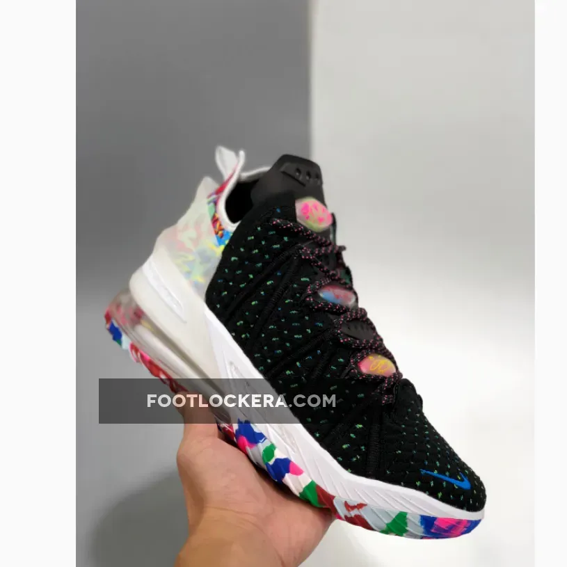 Nike LeBron 18 'James Gang' Black/Multi-Color-White / lebron 18 james gang