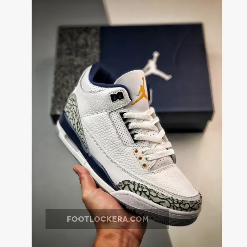 Air Jordan 3 ‘Wizards’ White/Metallic Copper-True Blue-Cement Grey / Com Jordans CT8532-148
