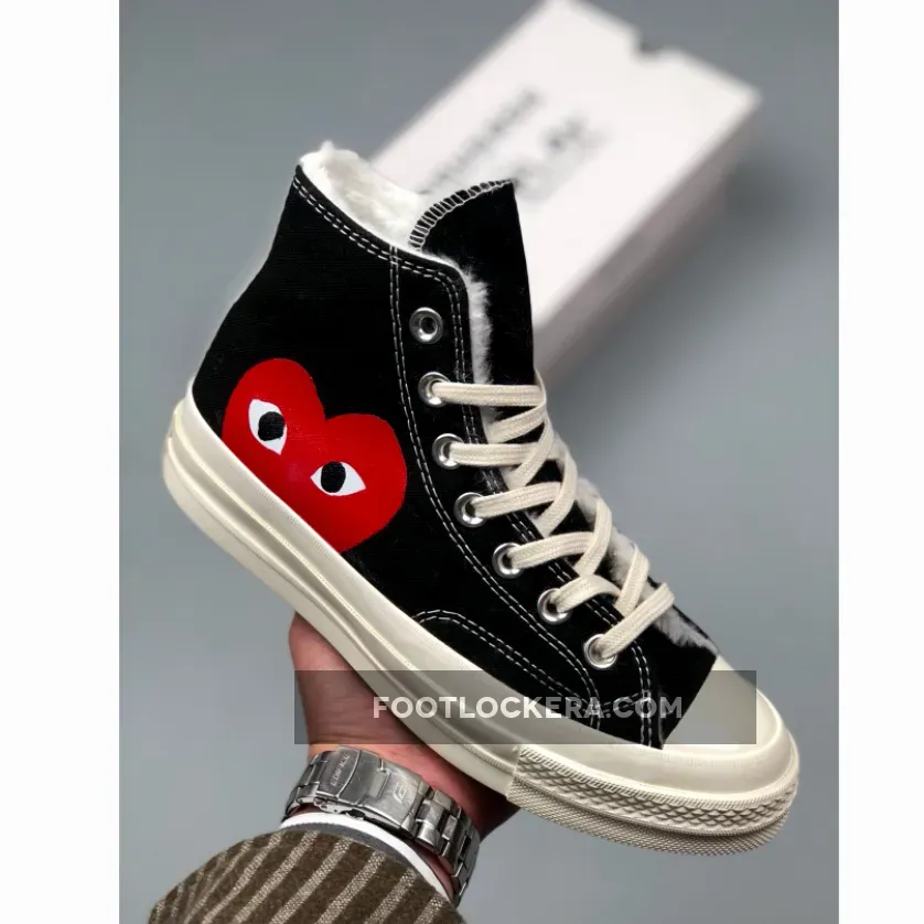 Converse X Comme Des GARÇONS Play Chuck 70 High Top Black/White/Red 150205C-008 Online