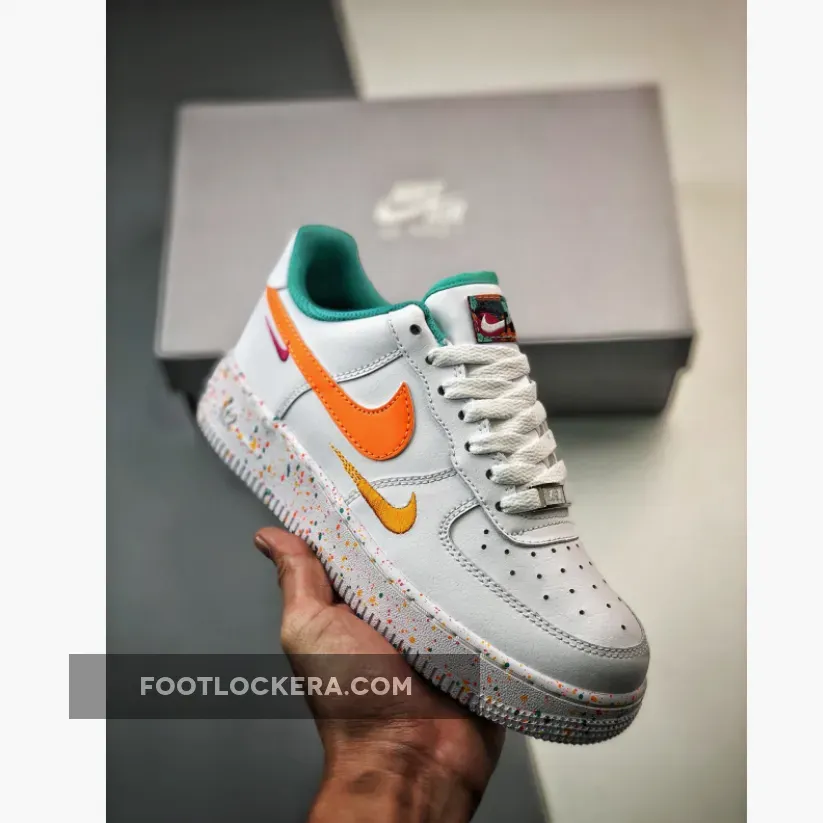 Nike Air Force 1 LV8 'Leap High' White Teal - air force 1 teal and white