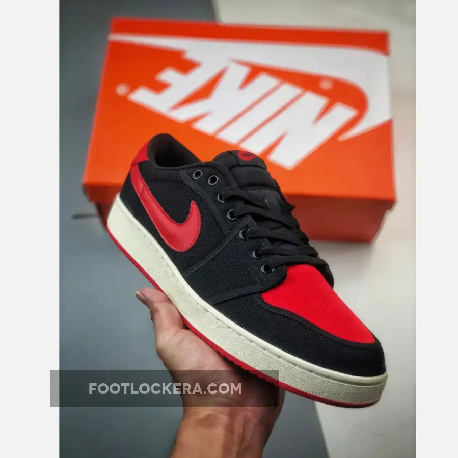 Air Jordan 1 KO Low Bred Black/Varsity Red-White , Varsity Red Jordan 1 DX4981-006
