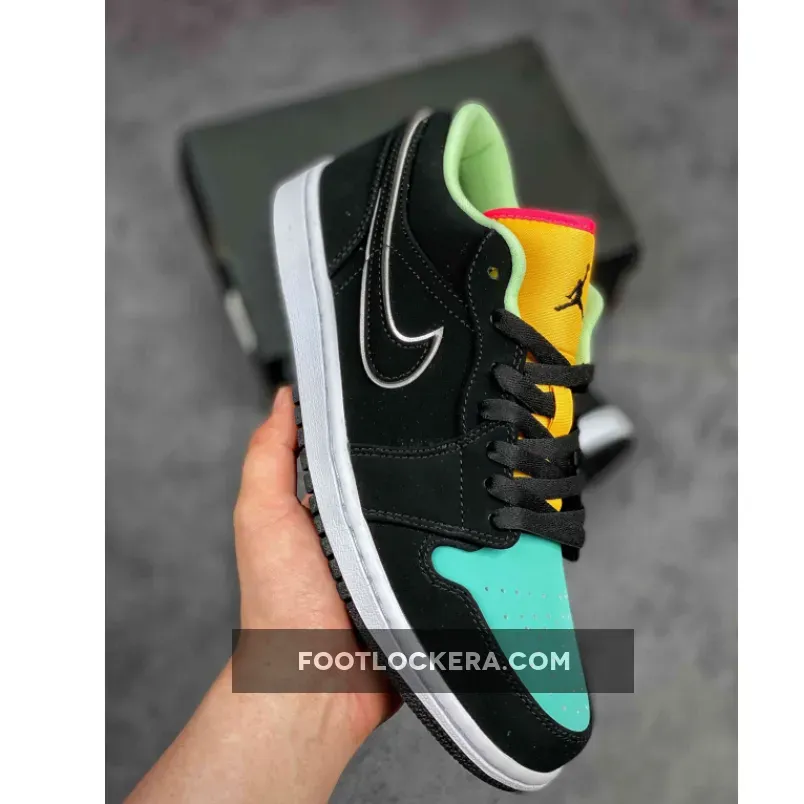 Jordan 1 Low Black Aurora Green Laser Orange / Jordan 1 Low Laser Orange CK3022-013