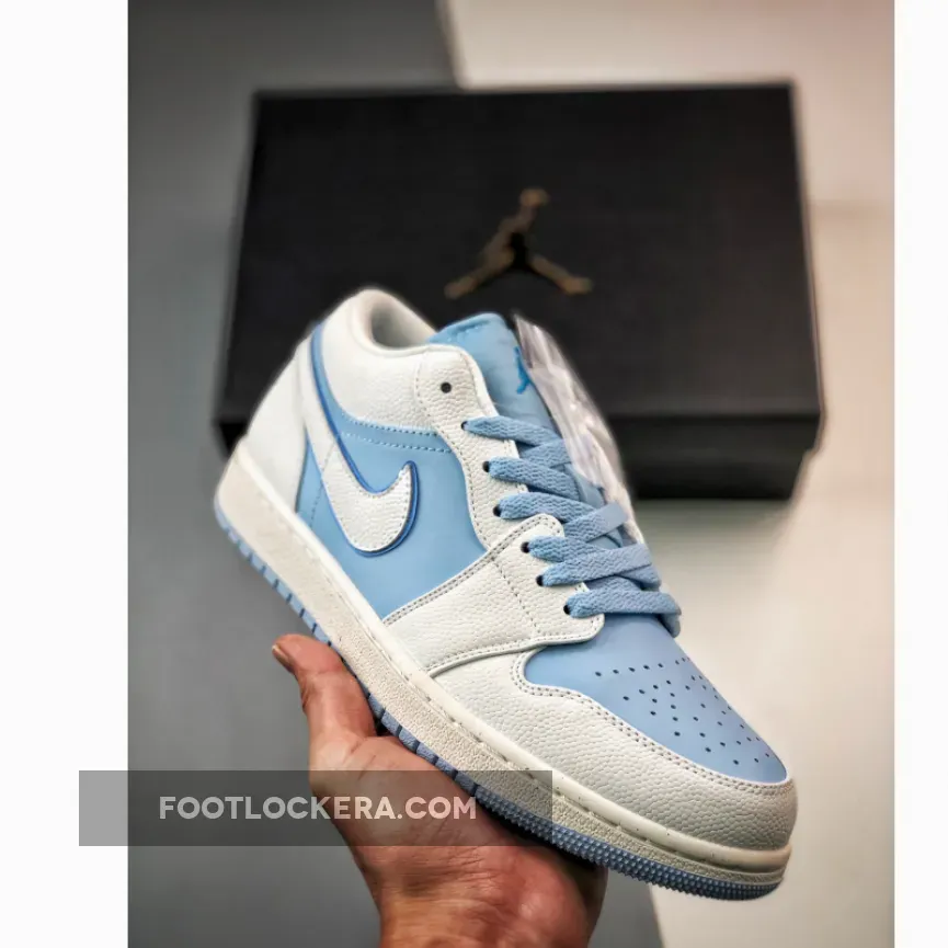 Air Jordan 1 Low Sail/Dark Powder Blue-Ice Blue DV1299-104