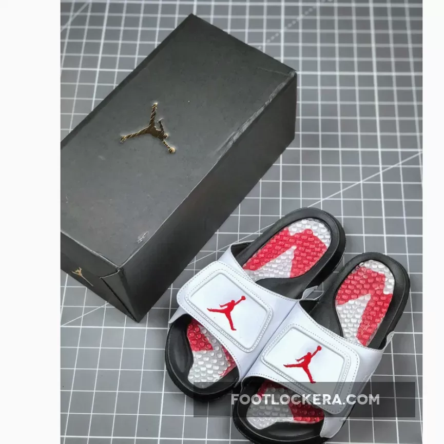 Air Jordan Hydro 5 White Black Red Discount