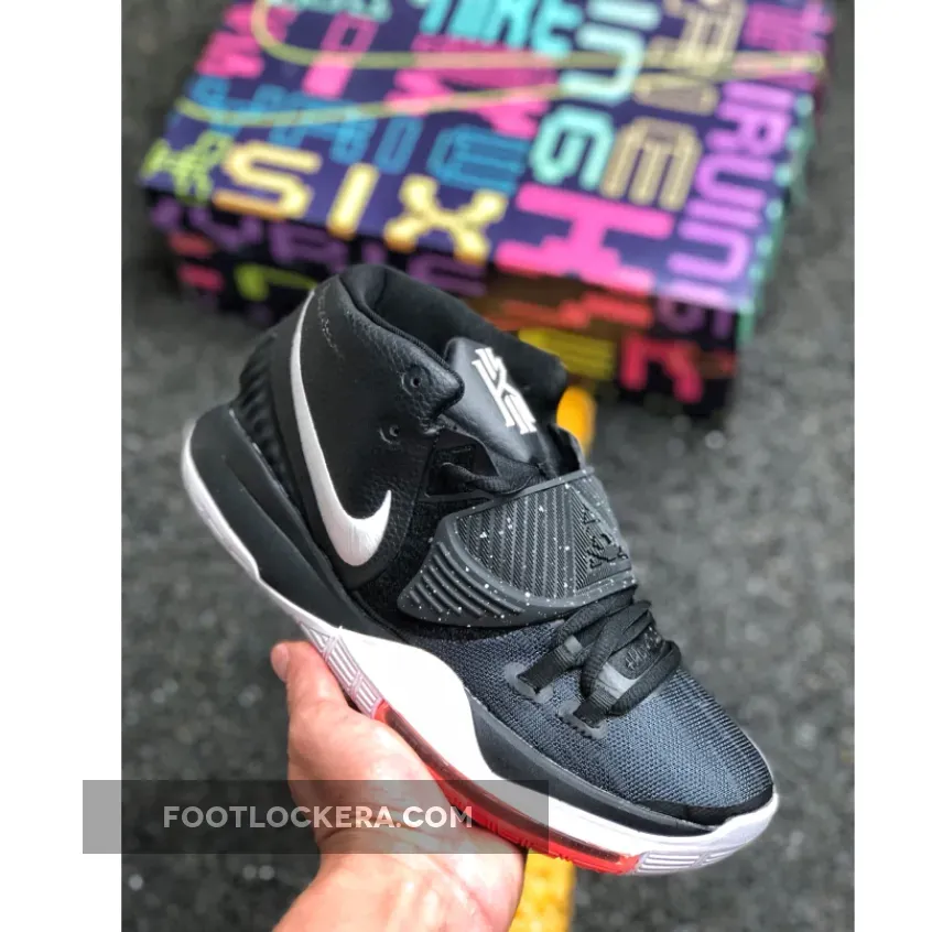 Nike Kyrie 6 'Jet Black' Black White black and white kyrie 6
