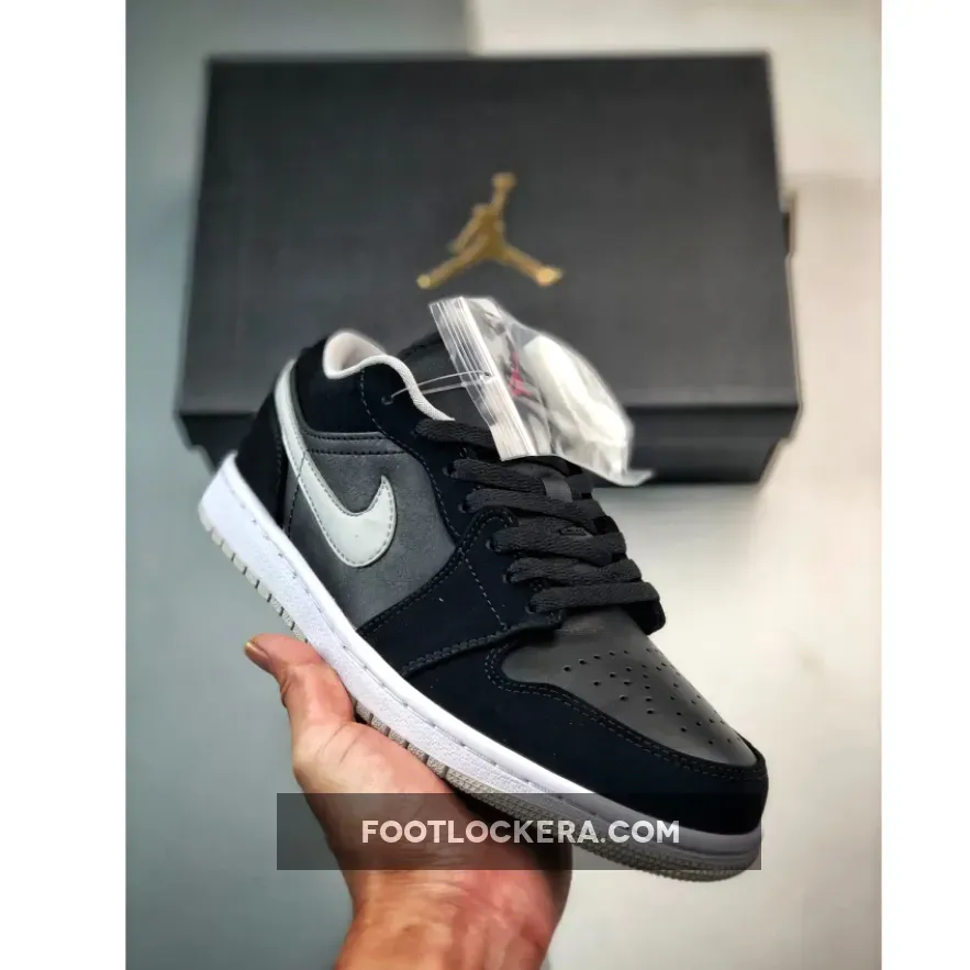 Air Jordan 1 Low Black/University Red-Cement Grey | cement 1 lows