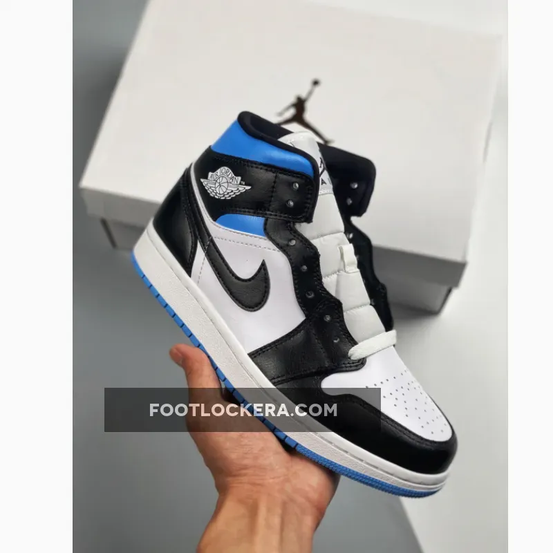 Air Jordan 1 Mid University Blue - air jordan 1 black and white women's