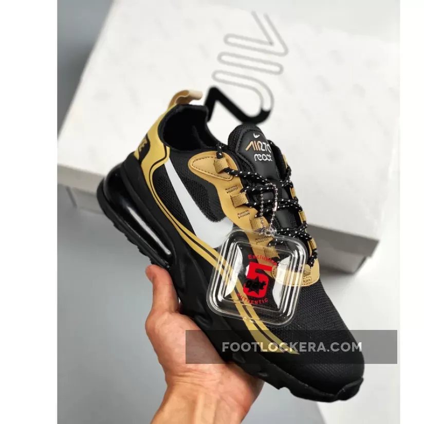 Nike Air Max 270 React 'Just Do It' Black Brown CV1632-001 New Releases