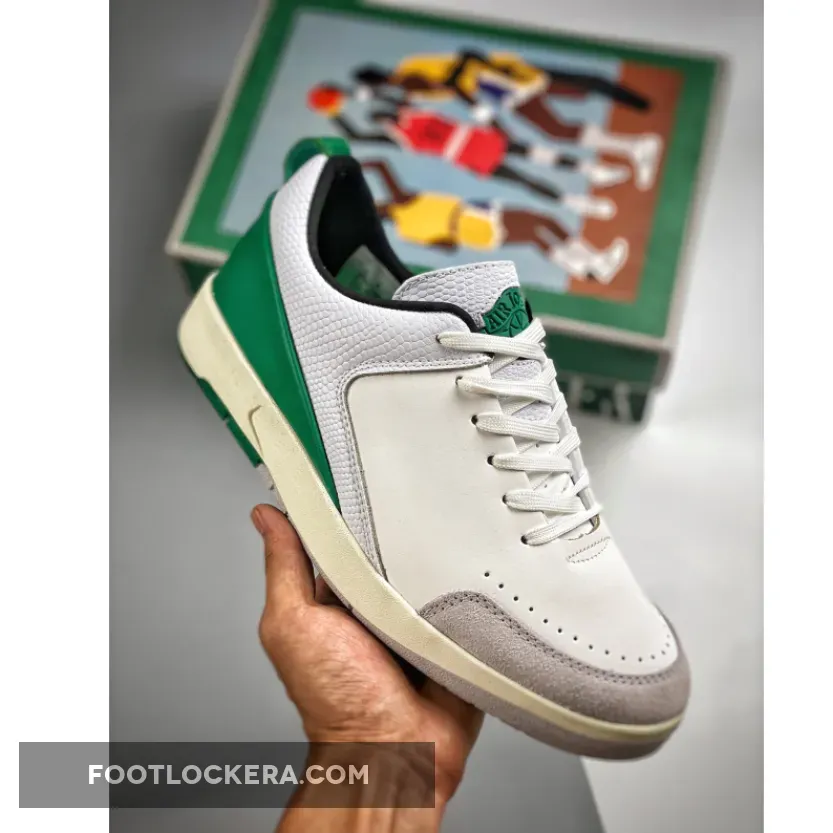 Nina x Air Jordan 2 Low SE White/Malachite-Neutral Grey-Sail-Malachite - nina chanel abney x air jordan 2