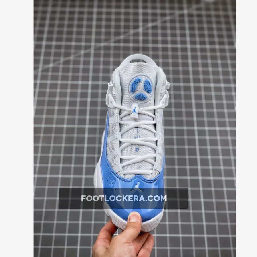 Jordan 6 Rings 'UNC' White/Valor Blue-Ice-White / blue and white 6