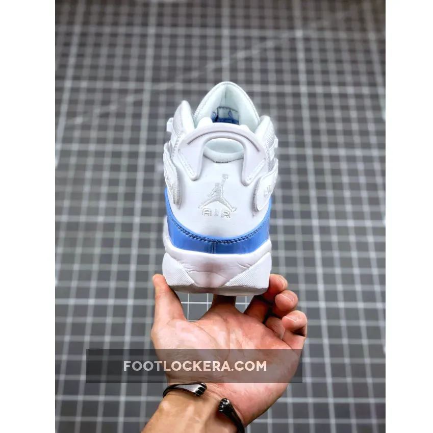 Jordan 6 Rings 'UNC' White/Valor Blue-Ice-White / blue and white 6