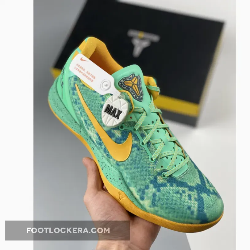 Nike Kobe 8 Green Glow/Laser Orange-Mineral Teal 555035-304 - kobe green glow