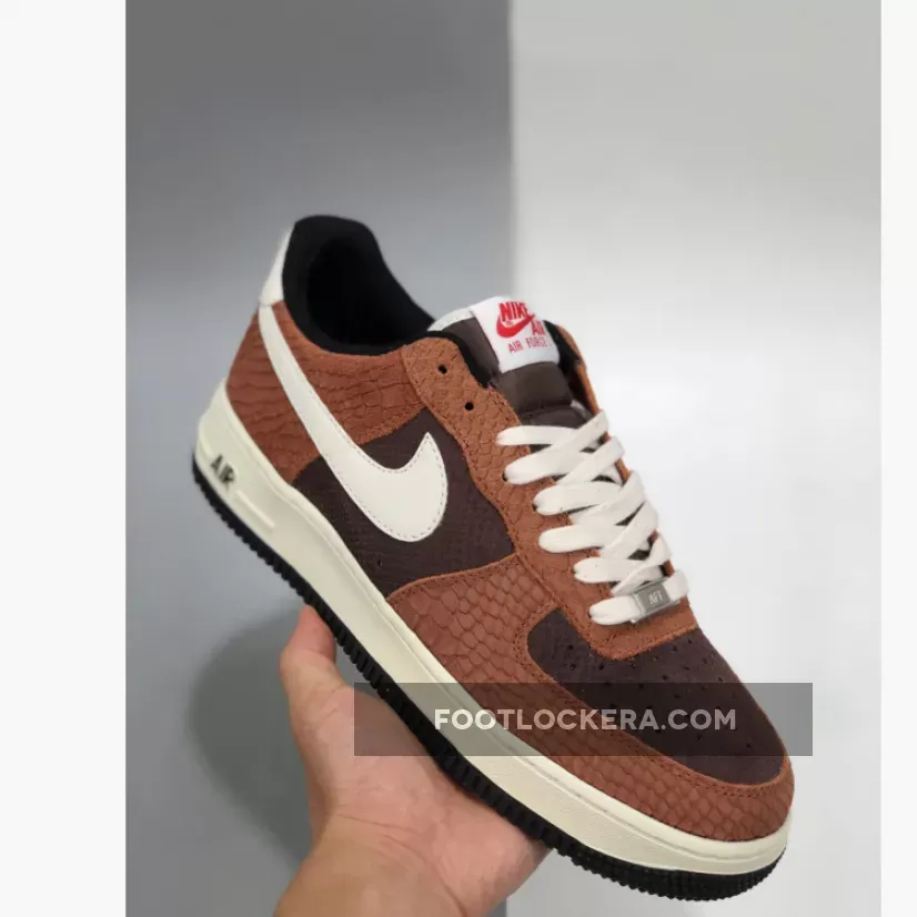 Nike Air Force 1 PRM Red Bark/Sail-Earth-University Red CV5567-200