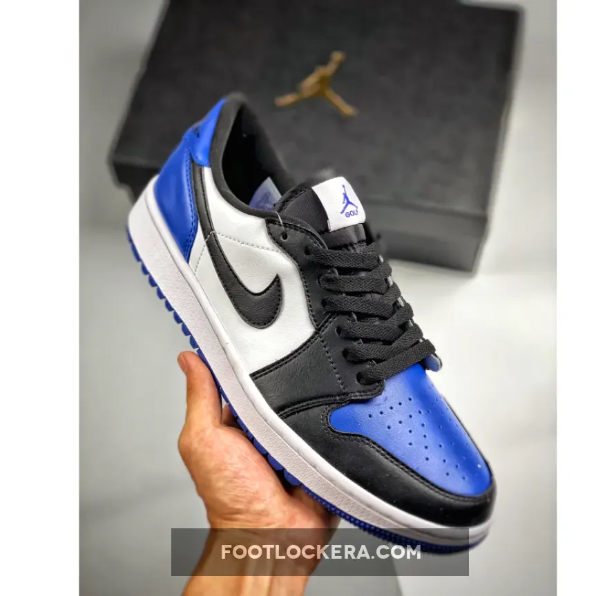 Air Jordan 1 Low Golf Royal Toe White/Black-Sport Royal DD9315-102 - royal toes jordan 1