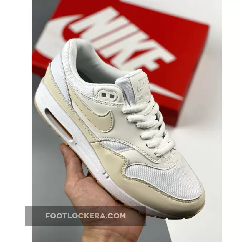 Air Max 1 Premium White/Sanddrift-Phantom FB5060-100 #nike air max sand drift