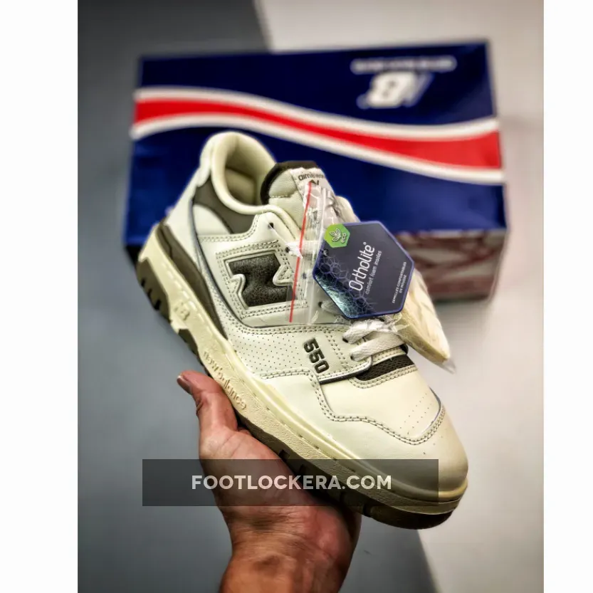 Aime Leon Dore x New Balance 550 White Olive / aime leon dore for sale