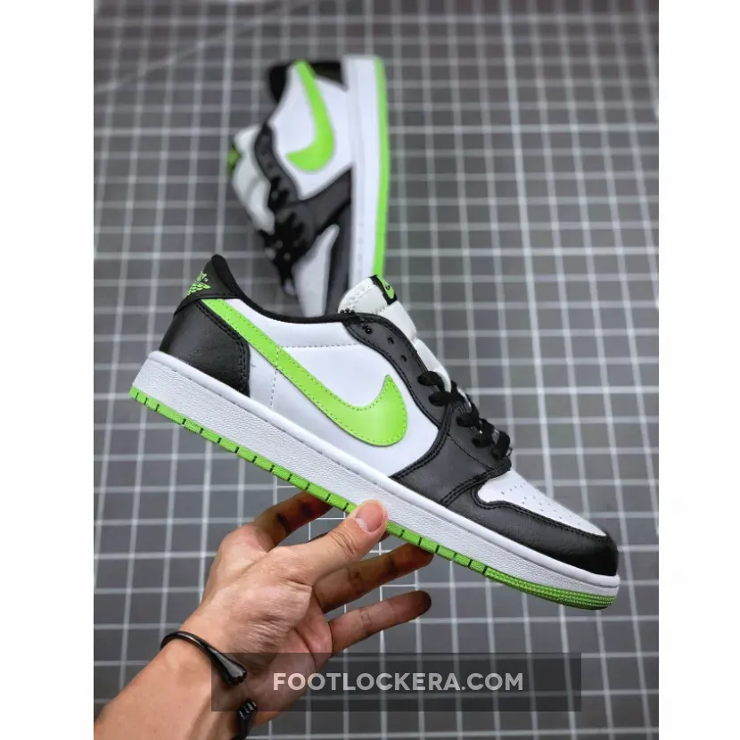 Air Jordan 1 Low OG White/Ghost Green-Black nike ghost green
