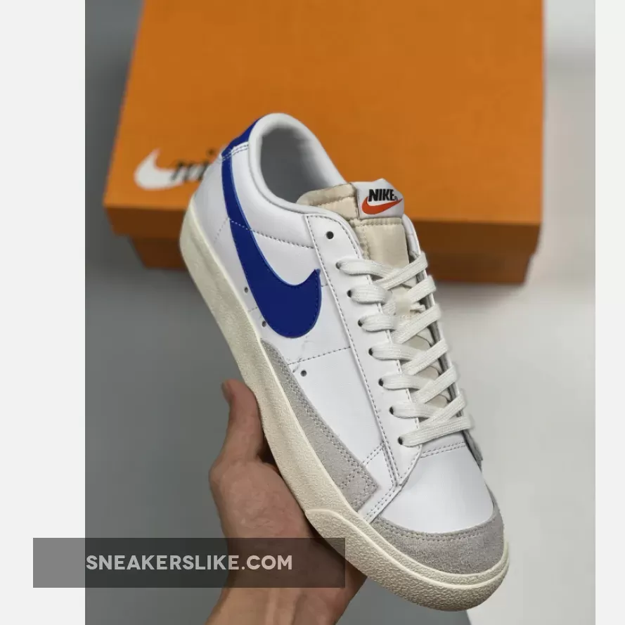 Nike Blazer Low White/Hyper Royal DA6364-103 #nike blazer low hyper royal