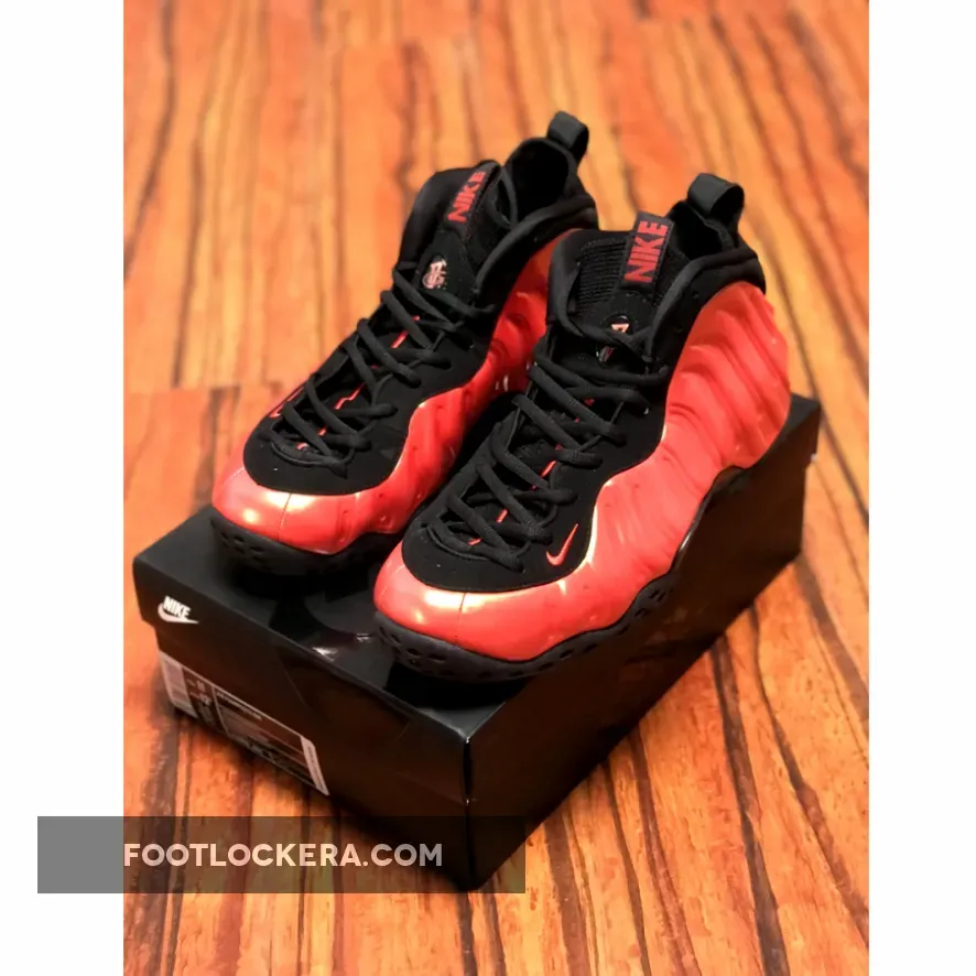 Nike Air Foamposite One Habanero Red/Black 314996-603 habanero red foamposite