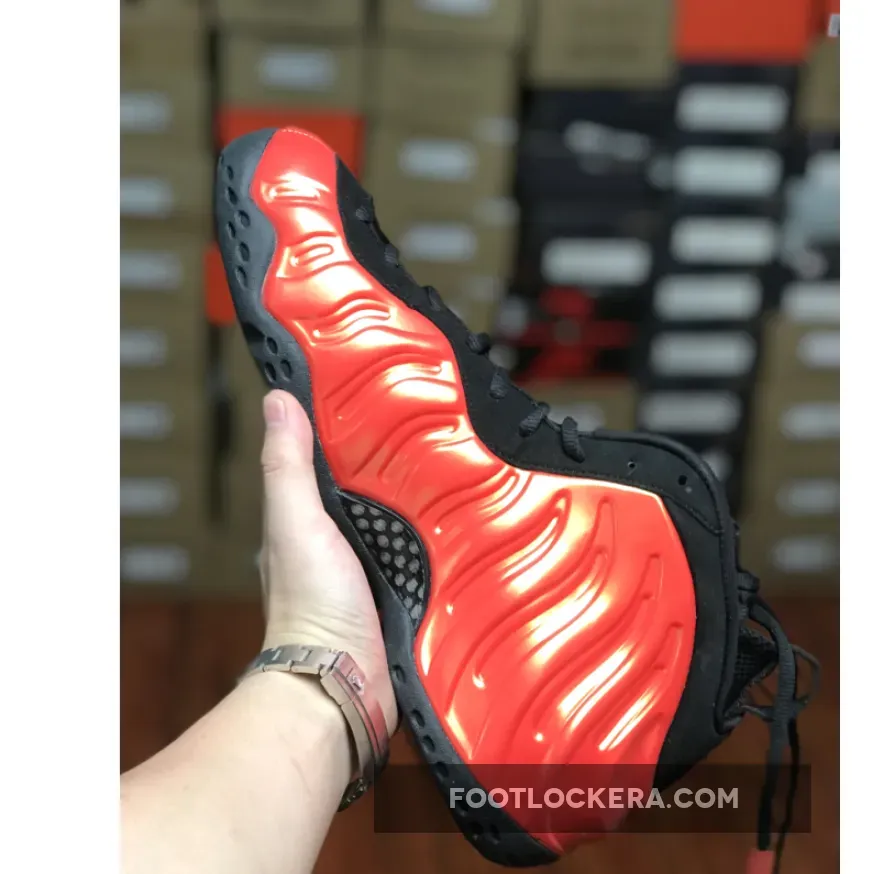 Nike Air Foamposite One Habanero Red/Black 314996-603 habanero red foamposite