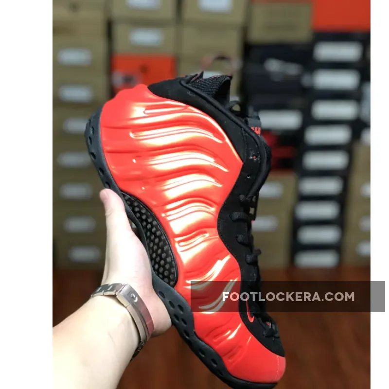 Nike Air Foamposite One Habanero Red/Black 314996-603 habanero red foamposite