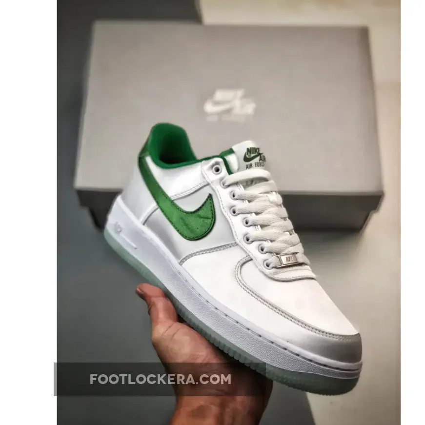 Nike Air Force 1 Low 'Satin' White Green DX6541-101 Cheap
