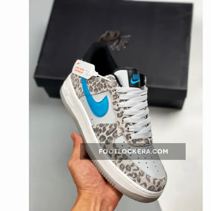 Nike Air Force 1 Low Leopard Blue Fury DJ6192-001 air force leopard