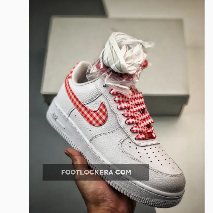 Nike Air Force 1 Low 'Red Gingham' White/Mystic Red DZ2784-101 Cheap