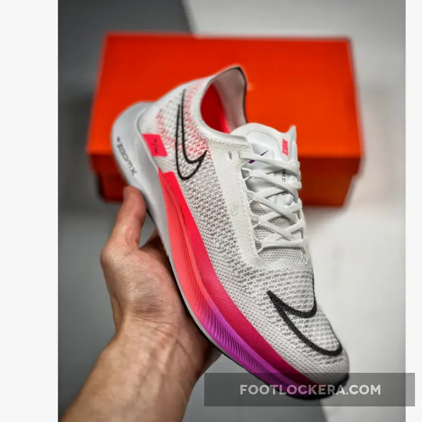 Nike ZoomX Streakfly White/Flash Crimson/Hyper Violet/Black - flash nike sale