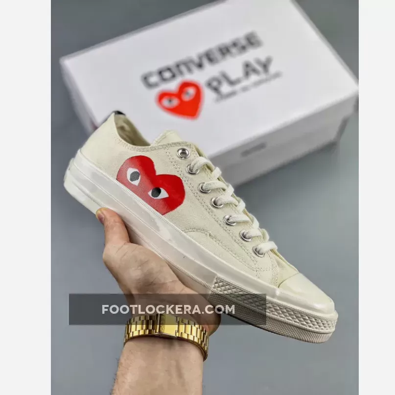 CDG Play X Converse Chuck Taylor All Star 70 Low White 1666265854 Cheap