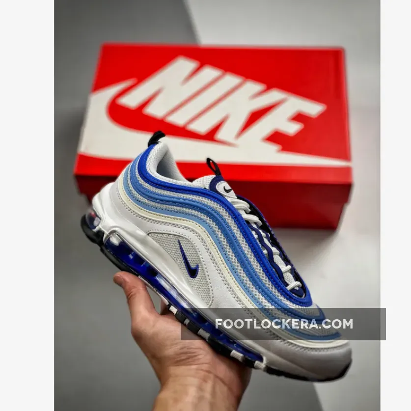 Nike Air Max 97 'Blueberry' White/Blue-Black / all blue 97
