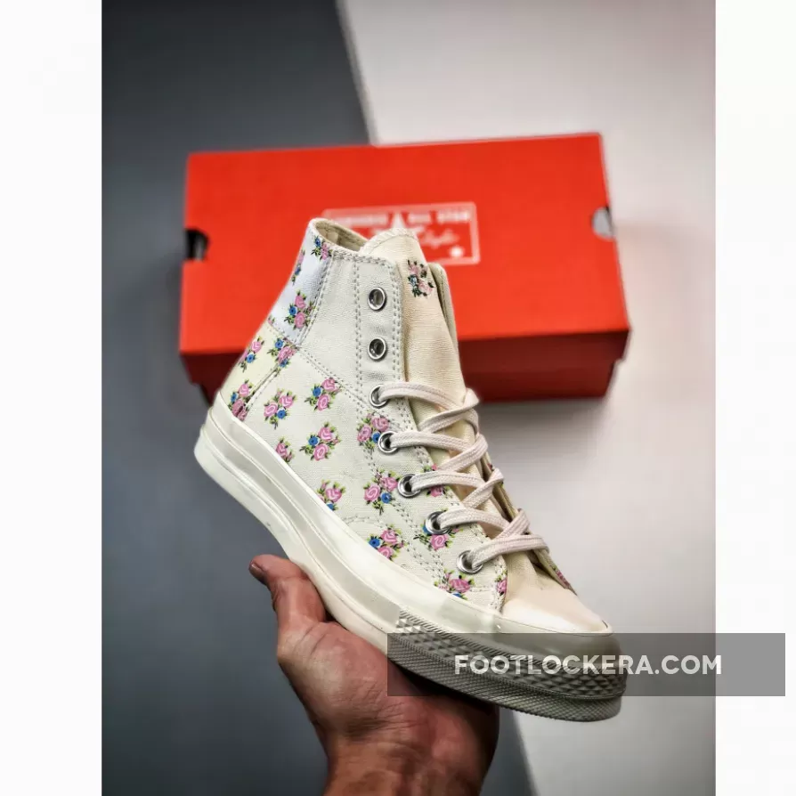 Converse Chuck 70 Patchwork Floral Egret/White/Soft Dune - chuck 70 crafted patchwork