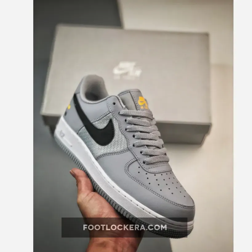 Grey Nike Nike Air Force 1 Low 'Double Swoosh' Light Grey FD0666-002