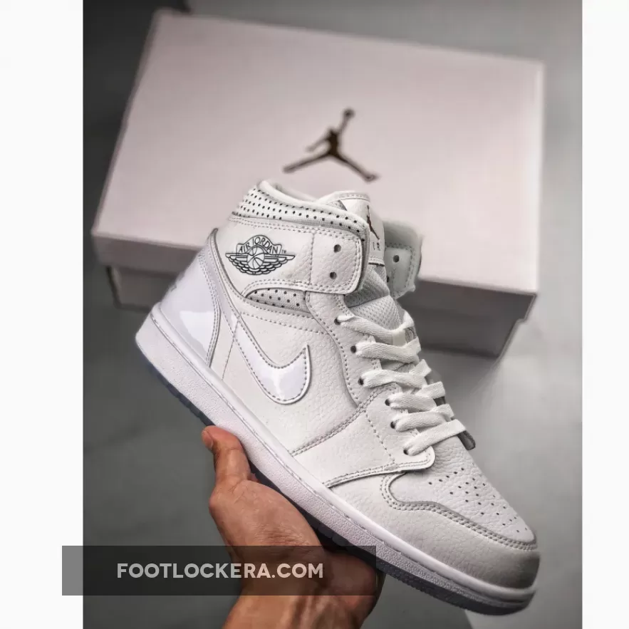 Jordan 1 Mid Unite Totale White For Womens CI9100-100 - nos differences nous unissent