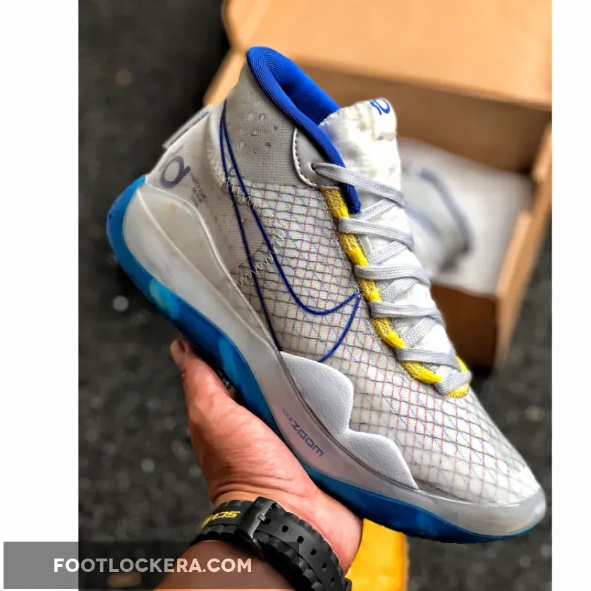 Nike KD 12 'Warriors Home' White/Game Royal-White-Amarillo #kd with warriors