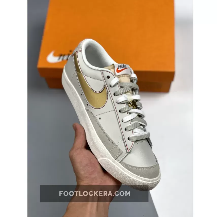 Nike Blazer Low 77 Smoke Grey DH4370-002 #nike blazers grey swoosh