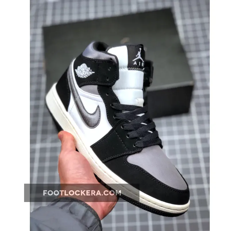 Air Jordan 1 Mid "Satin Grey Toe" / Grey Satin 852542-011