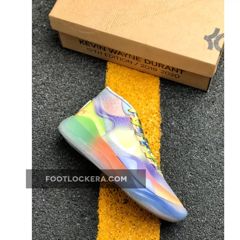 Nike KD 12 'EYBL' Barely Volt/Orange Pulse - kd 15 eybl