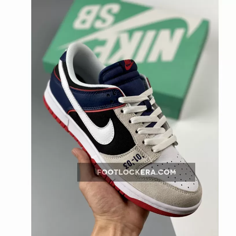 Nike Dunk Low '01-03' White/Grey-Dark Blue #blue white grey dunks