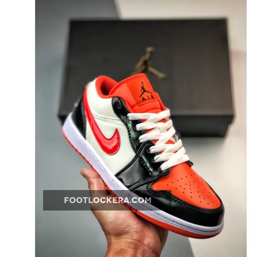Air Jordan 1 Low 'Halloween' Team Orange/Black-Sail-Iron Grey / jordan low orange and black