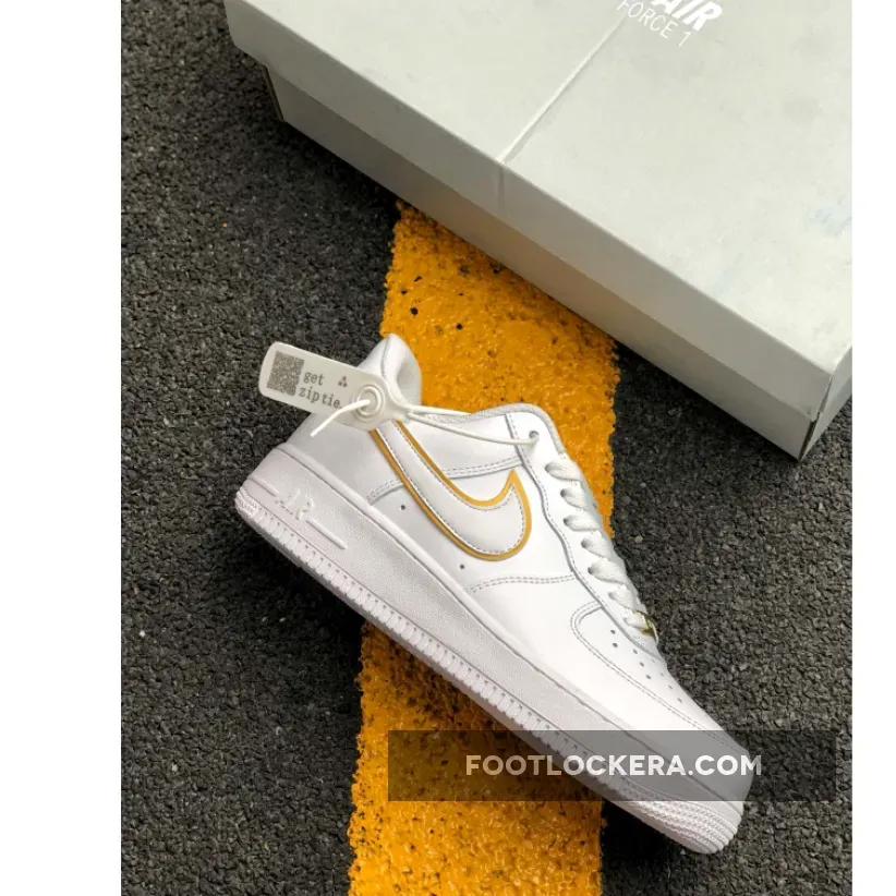 Nike Air Force 1 Low Gold Swoosh Pack White AO2132-102 air force gold