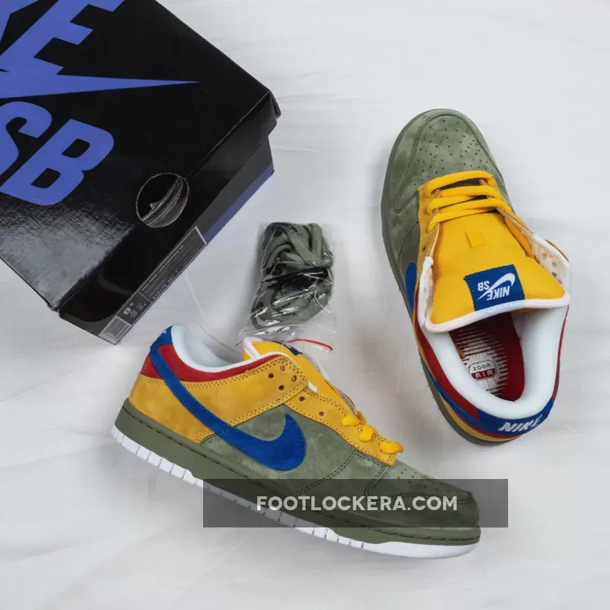 Nike Dunk Low Premium Sb 'Puff 'N' Stuff' OIL GREEN/INTERNATIONAL BLUE 313170-341 New Releases