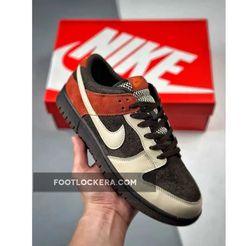 Nike Dunk Low "Red Panda" Velvet Brown/Sanddrift-Orange | panda dunk sku
